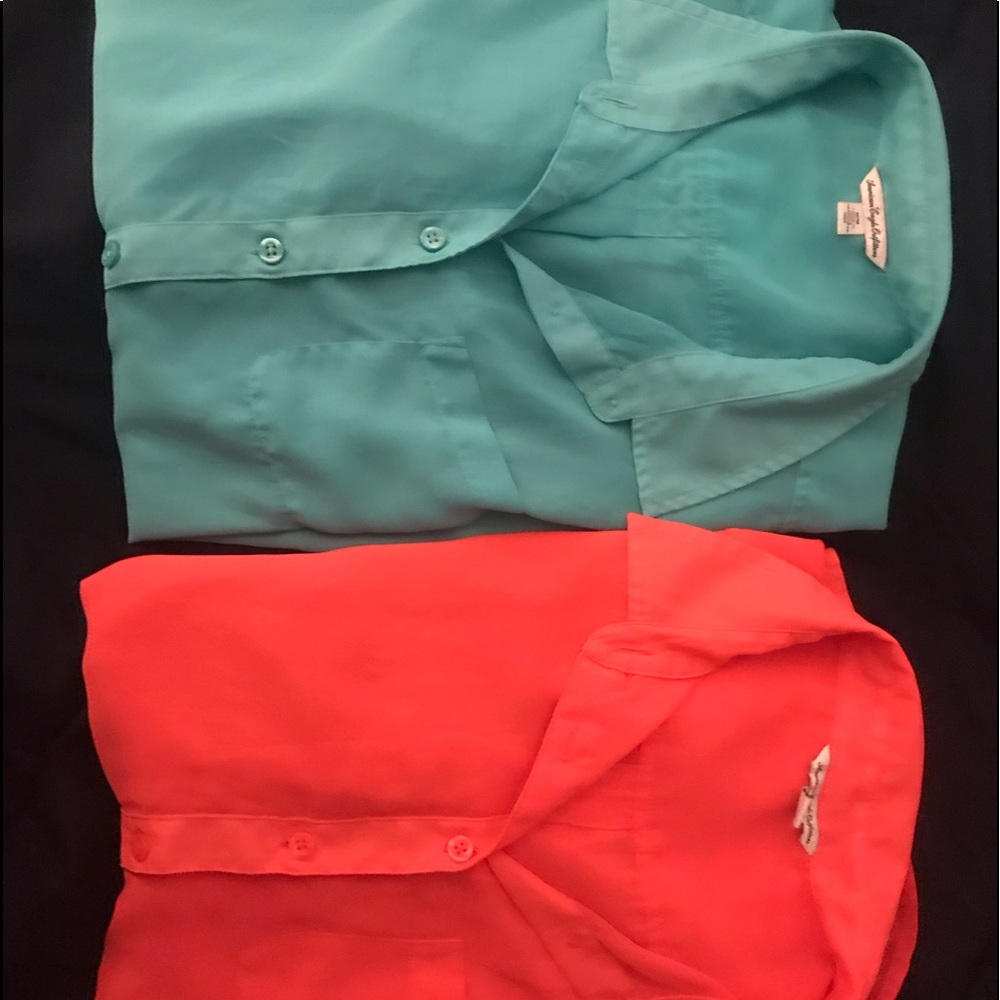 Two American eagle long sleeve shirts